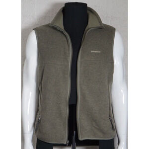 Patagonia Vest Synchilla Fleece Jacket Full Zip Men Size M Sandy brown